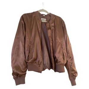 Cotton Candy Rose Gold Bomber